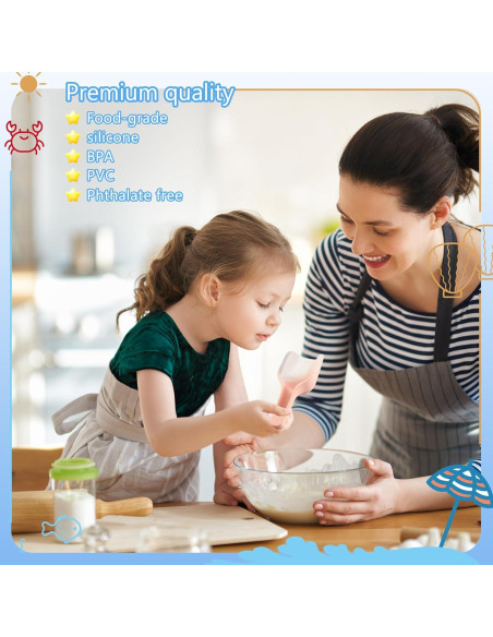 3 Mini Cucharas de Silicona Evenpop para Juego Sensorial 3 Mini Cucharas de Silicona Evenpop para Juego Sensorial