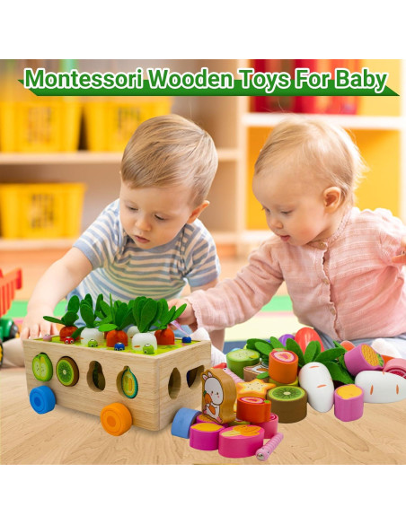 Clasificador de Formas de Madera Montessori MEGRANATE 24x17cm