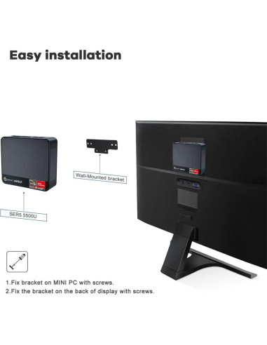 Beelink Mini PC SER5 Ryzen 5 5500U 32GB 500GB SSD 4K