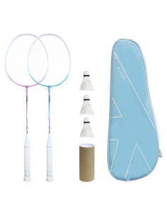 Juego de Raquetas de Bádminton PROMFMOVE K520 con 3 Volantes