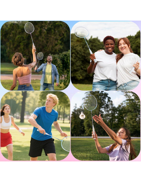 Juego de Raquetas de Bádminton PROMFMOVE K520 con 3 Volantes Juego de Raquetas de Bádminton PROMFMOVE K520 con 3 Volantes