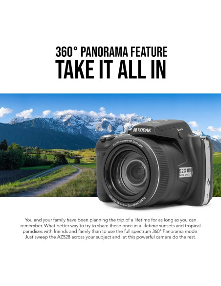 Cámara Digital Kodak PIXPRO AZ528 16MP 52x Zoom + 128GB SD Cámara Digital Kodak PIXPRO AZ528 16MP 52x Zoom + 128GB SD