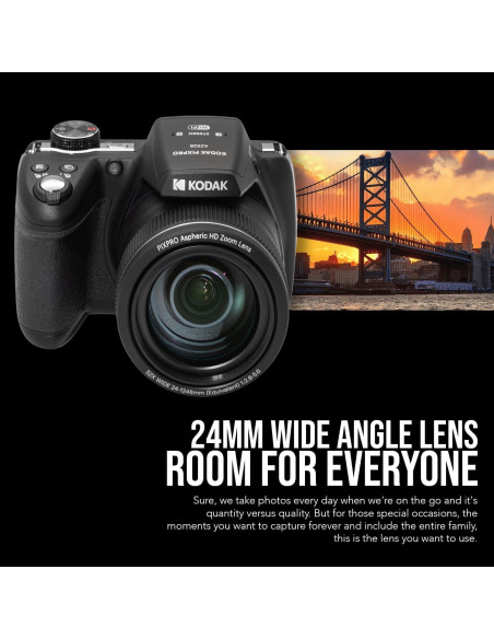 Cámara Digital Kodak PIXPRO AZ528 16MP 52x Zoom + 128GB SD Cámara Digital Kodak PIXPRO AZ528 16MP 52x Zoom + 128GB SD