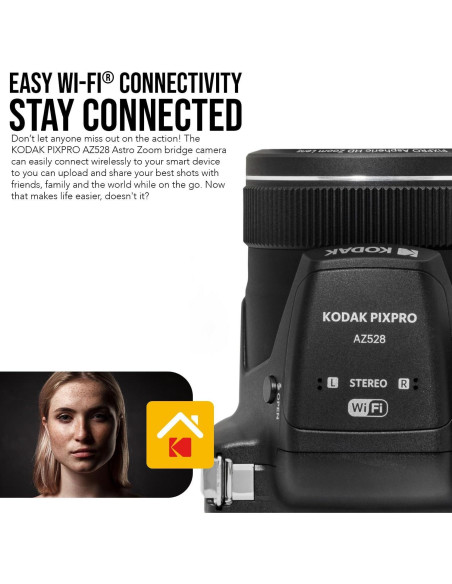 Cámara Digital Kodak PIXPRO AZ528 16MP 52x Zoom + 128GB SD Cámara Digital Kodak PIXPRO AZ528 16MP 52x Zoom + 128GB SD
