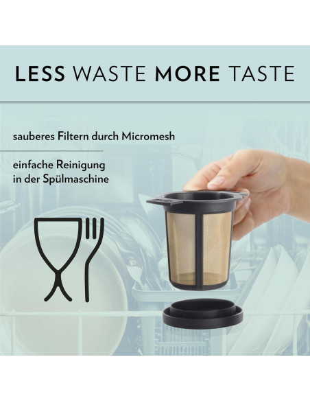 Canasta de Infusión Reutilizable Finum Acero Inoxidable Negra