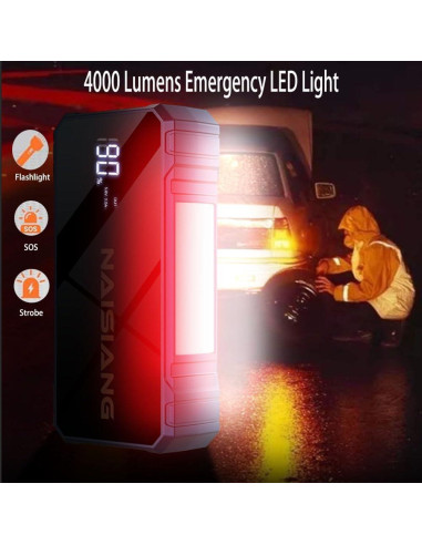 Arrancador de Salto NAISIANG 4000A 12V para Vehículos Diesel