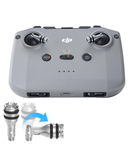 Controlador Plegable Joystick RCstyle para Drones DJI - 2 Piezas Plata