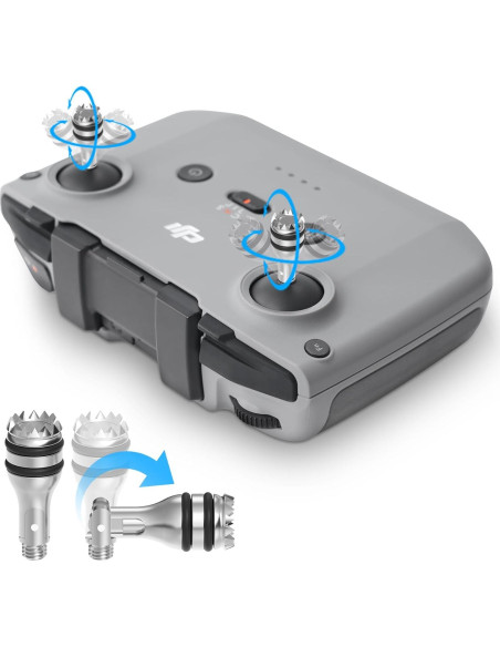 Controlador Plegable Joystick RCstyle para Drones DJI - 2 Piezas Plata