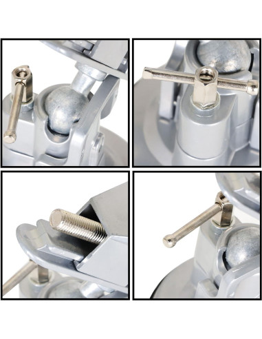 Prensa de Banco con Base de Vacío 8 cm Rotación 360 LiGuVCY