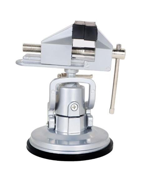 Prensa de Banco con Base de Vacío 8 cm Rotación 360 LiGuVCY