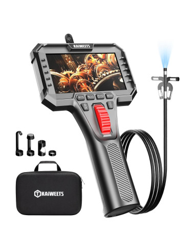 Cámara Borescopio Articulada KAIWEETS 1.62m con Luz LED