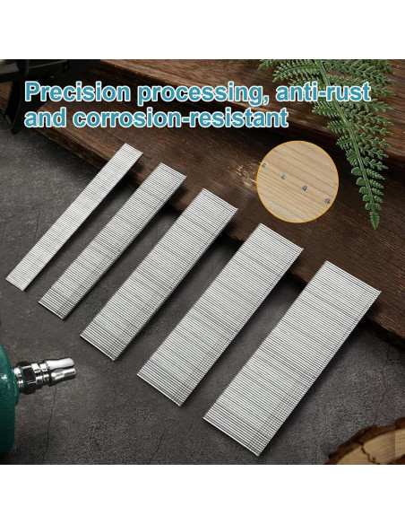 Clavos Brad 18GA Galvanizados BaBaYang 1500PCS 5 Tamaños