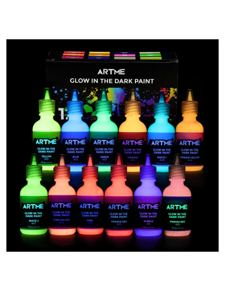 Set de Pintura Acrílica Brillante ARTME 12 Colores 30ml
