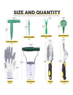 Juego de Herramientas de Jardinería Mardatt 8 Piezas 2