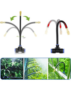 Kit de Riego por Goteo BIBIZI 16.74m Flexible 360 Jardín 2