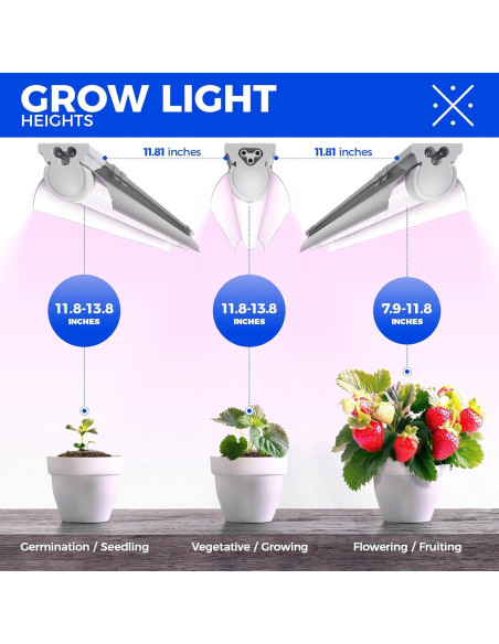 Lámpara LED de Crecimiento Barrina 4FT Espectro Completo 252W