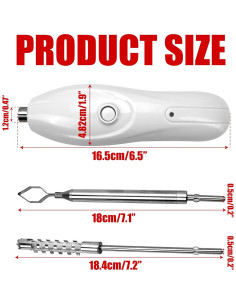 Corer de Verduras BuleVina Eléctrico Inalámbrico 326g 2 Cuchillas 2