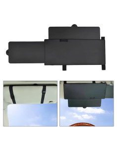 Sombra de Visera Solar Retráctil Nowkont 30.99x14.99cm Negra