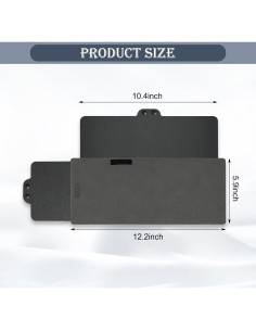 Sombra de Visera Solar Retráctil Nowkont 30.99x14.99cm Negra 2