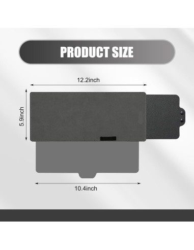 Extensor de Visera Solar para Coche Pinflaw 30.99x14.99cm PU