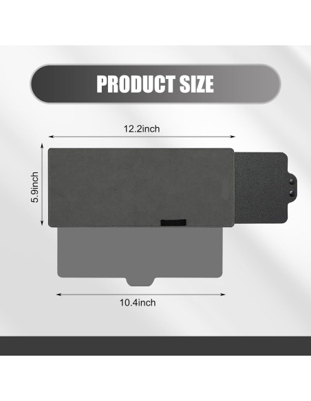 Extensor de Visera Solar para Coche Pinflaw 30.99x14.99cm PU
