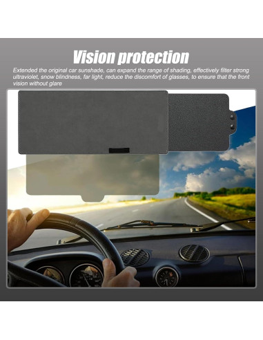 Extensor de Visera Solar para Coche Pinflaw 30.99x14.99cm PU