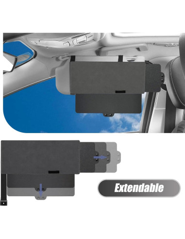Extensor de Visera Solar para Coche Pinflaw 30.99x14.99cm PU