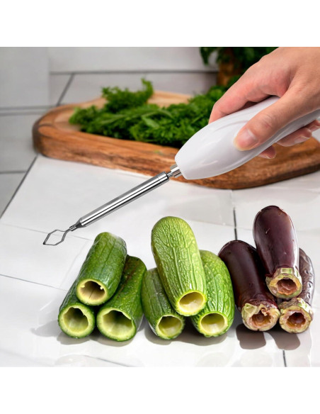 Corer de Verduras BuleVina Eléctrico Inalámbrico 326g 2 Cuchillas