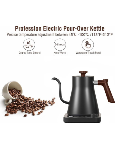 Hervidor Eléctrico Pugot Cuello de Ganso 1.2L Control Temperatura