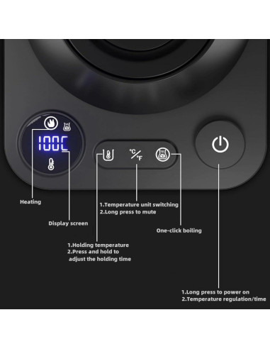 Hervidor Eléctrico Pugot Cuello de Ganso 1.2L Control Temperatura