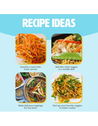 Pelador Julienne Tasty con Cepillo de Limpieza - Acero Inoxidable