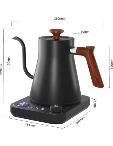 Hervidor Eléctrico Pugot Cuello de Ganso 1.2L Control Temperatura