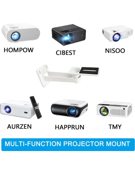 Soporte de Pared para Proyector 2-Be-Best Ajustable 20 cm