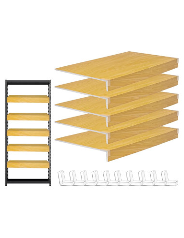 Cubiertas de estantes de alambre NEW NOAM 5 piezas 87.6x35.3 cm