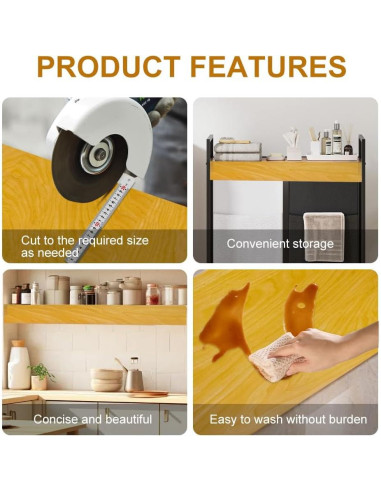 Cubiertas de estantes de alambre NEW NOAM 5 piezas 87.6x35.3 cm