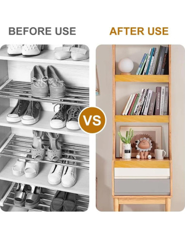 Cubiertas de estantes de alambre NEW NOAM 5 piezas 87.6x35.3 cm