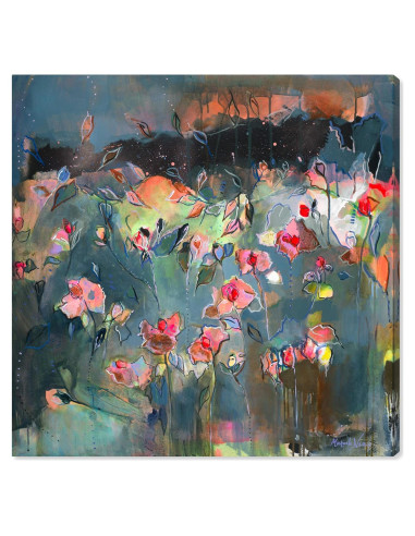 Arte Abstracto en Lienzo Oliver Gal 76.2x76.2 cm Gris Rosa