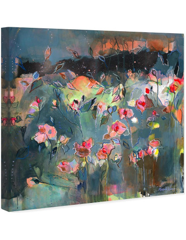 Arte Abstracto en Lienzo Oliver Gal 76.2x76.2 cm Gris Rosa