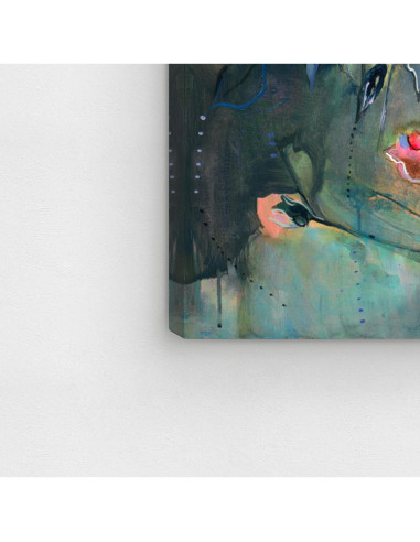 Arte Abstracto en Lienzo Oliver Gal 76.2x76.2 cm Gris Rosa