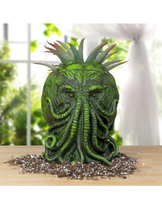 Maceta Cthulhu Toy Vault 28 cm Resina Verde con Negro 2