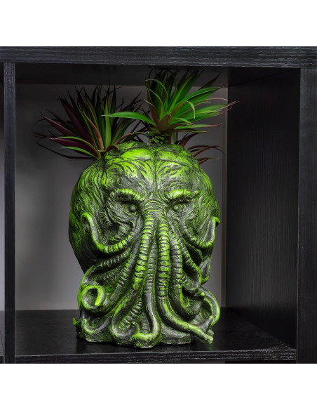 Maceta Cthulhu Toy Vault 28 cm Resina Verde con Negro