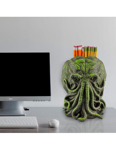 Maceta Cthulhu Toy Vault 28 cm Resina Verde con Negro