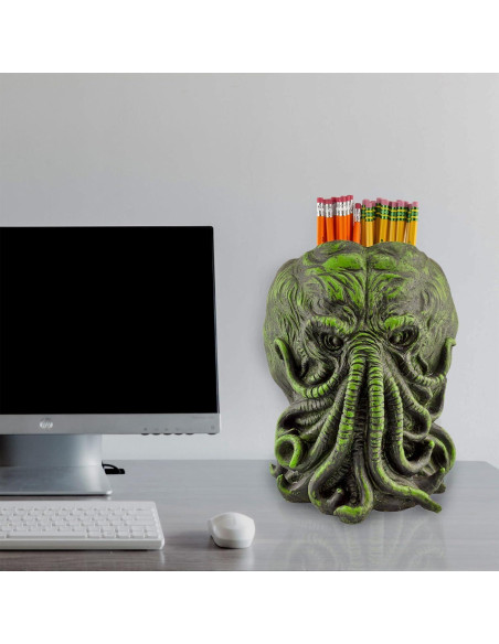Maceta Cthulhu Toy Vault 28 cm Resina Verde con Negro