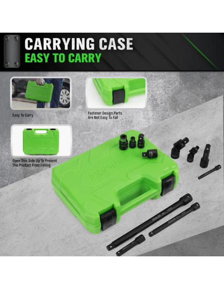 Juego de herramientas de 18 piezas SWANLAKE - Socket de impacto