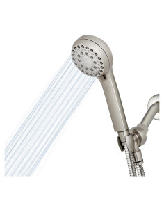Cabezal de Ducha de Mano Waterpik XAL-649ME 6 Modos Níquel Cepillado