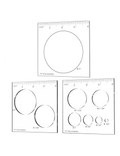 Plantillas de Router inBovoga 3 Piezas para Carpintería 0.635 cm