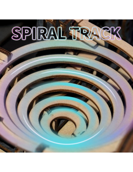 Kit de Carrera de Canicas 3D ROEOLNIL - Rompecabezas de Madera