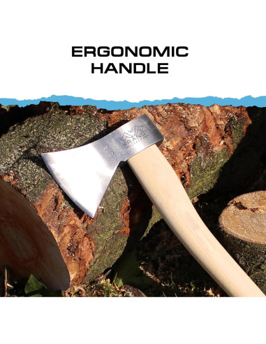 Hacha Prandi Alemán C45 Forjada - Mango de Hickory 40.64 cm