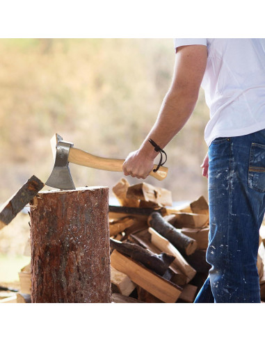Hacha Prandi Alemán C45 Forjada - Mango de Hickory 40.64 cm