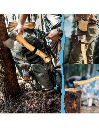 Hacha Prandi Alemán C45 Forjada - Mango de Hickory 40.64 cm